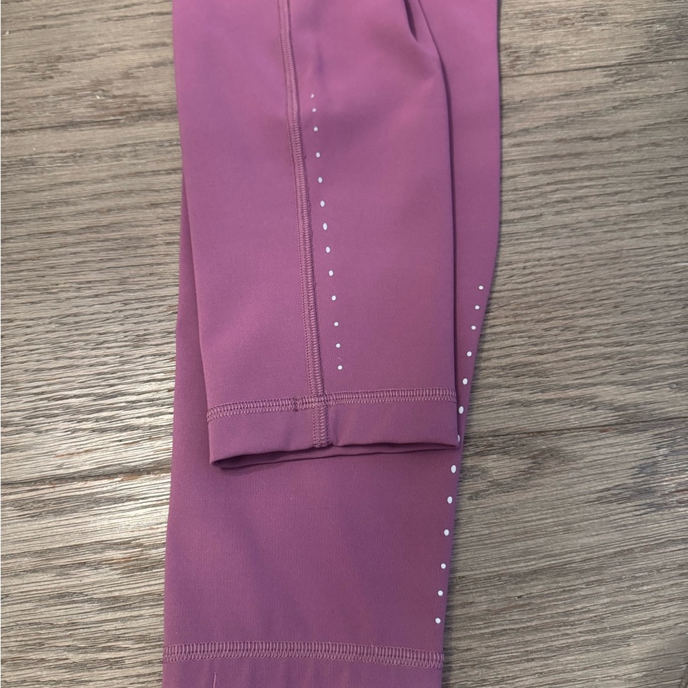 Lululemon Soft Purple Leggings with sparkly accents - Picture 3 of 10